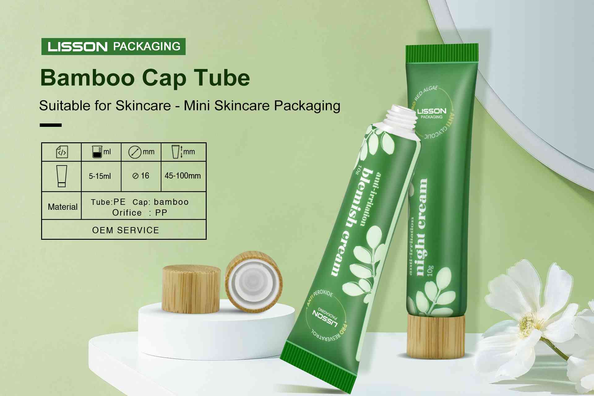 Nachhaltige Kosmetikverpackung für Lisson